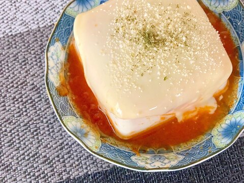 残りカレーとチーズのお豆腐